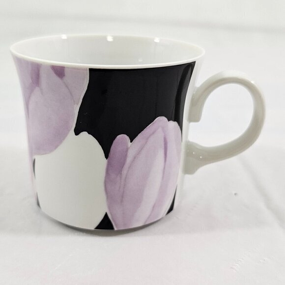 Mikasa Japan VOGUE L1052 Fine Porcelain Floral 8 Oz Flat Cups Mugs – Set of 4 - Picture 15 of 16